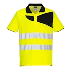 Immagine di Pw2 polo alta visibilità s/s PORTWEST PW212 colore Yellow/Black taglia XL
