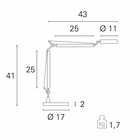 Immagine di Lampada da tavolo ALTER 5W colore nero