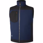 Immagine di Gilet softshell DELTAPLUS HOLEN in poliestere/elastan con 3 strati colore blu/nero taglia L