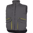 Immagine di Gilet multitasche DELTAPLUS SIERRA in poliestere/cotone colore grigio/verde taglia L
