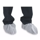 Immagine di Copriscarpe EQUAL tessuto laminato 55 g/m² con elastico caviglie colore bianco