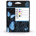 Immagine di Multipack Inkjet HP 912 6ZC74AE nero+colore - 4pz