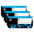 Immagine di Inkjet HP 91 C9485A GIALLO 775 ML-3PZ