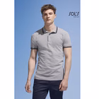 Immagine di Polo manica corta SOL'S PASADENA UOMO colore grigio melange/blu navy taglia XXXL