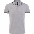 Immagine di Polo manica corta SOL'S PASADENA UOMO colore grigio melange/blu navy taglia XXL