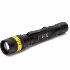 Immagine di Torcia led Cree in alluminio con zoom 3 Watt 140 Lumen batteria AA colore nero