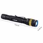 Immagine di Torcia led Cree in alluminio con zoom 3 Watt 140 Lumen batteria AA colore nero