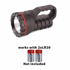 Immagine di Faro led Rubber in caucciù naturale 0,5 Watt 35 Lumen batteria D colore nero