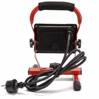 Immagine di Proiettore led da lavoro PadLight 20Watt 1600Lumen supporto pieghevole con cavo da 1,5m colore rosso