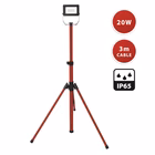 Immagine di Proiettore led da lavoro LightPad2 20 Watt 1600 Lumen su treppiede con cavo da 3 metri colore rosso