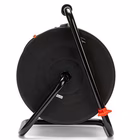 Immagine di Avvolgicavo elettrico spina grande 16A > 4 prese bipasso/Schuko cavo 25 metri colore nero