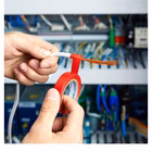 Immagine di Nastro autoadesivo isolante mm 15x10 m certificato VDE colore rosso