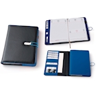 Immagine di Agenda in similpelle fibbia con elastico giornaliera 15x21 blu royal 20+