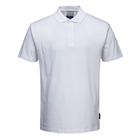 Immagine di Polo manica corta ESD antistatica PORTWEST AS21 colore bianco taglia XXXL