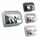 Immagine di Asciugamani elettrico a pulsante MAGNUM 1500 Watt colore bianco porcellanato