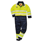 Immagine di Tuta alta visibilità multinorma PORTWEST FR60 colore giallo/blu navy taglia L