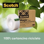 Immagine di Nastro adesivo invisibile SCOTCH MAGIC a base vegetale mm 19x30 m
