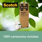 Immagine di Nastro adesivo invisibile SCOTCH MAGIC a base vegetale mm 19x30 m value pack