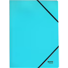 Immagine di Cartella con elastici angolari in cartone riciclato LEITZ RECYCLE f.to A4 colore blu