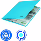 Immagine di Cartella con elastici angolari in cartone riciclato LEITZ RECYCLE f.to A4 colore blu