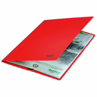 Immagine di Cartella con elastici angolari in cartone riciclato LEITZ RECYCLE f.to A4 colore rosso