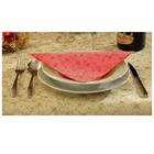 Immagine di Tovagliolo natalizio Airlaid in carta a secco MCR 40x40 Comete colore rosso su Dry rosso 50 pezzi