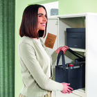 Immagine di Organizer da scrivania pieghevole in tessuto rinforzato con cartone LEITZ grigio opaco