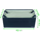 Immagine di Organizer da scrivania pieghevole in tessuto rinforzato con cartone LEITZ grigio opaco