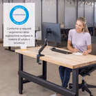 Immagine di Braccio monitor FELLOWES singolo PLATINUM Series colore nero - fino a 32"