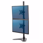 Immagine di Braccio monitor Fellowes doppio verticale con piedistallo, Seasa, Nero, Fino a 26"