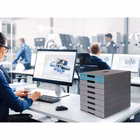 Immagine di Cassettiera 7 cassetti DURABLE IDEALBOX PRO colore grigio/blu