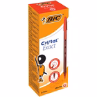Immagine di Penna a sfera colore rosso BIC CRISTAL EXACT punta fine mm 0,7