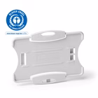 Immagine di Portabadge rigido eco DURABLE 8988-10 per 1 tessera colore grigio cm 8,7x5,4