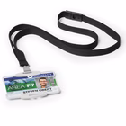 Immagine di Portabadge rigido eco DURABLE 8988-10 per 1 tessera colore grigio cm 8,7x5,4