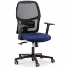 Immagine di Sedia operativa con braccioli regolabili KELLY colore blu