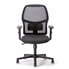 Immagine di Sedia operativa con braccioli regolabili KELLY colore nero