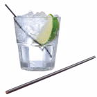 Immagine di Cannucce in PLA PAPERLYNEN Ø 0,8x25 cm colore nero