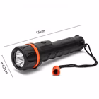 Immagine di Torcia led Rubber in gomma 0,2 Watt 12 Lumen batteria AA colore nero