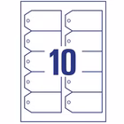 Immagine di Cartellini stampabili in plastica da 190 80x50 mm 100 cartellini