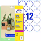 Immagine di Cartellini stampabili in plastica da 190 diametro 60 mm 120 cartellini