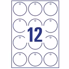 Immagine di Cartellini stampabili in plastica da 190 diametro 60 mm 120 cartellini