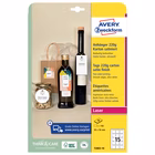 Immagine di Cartellini stampabili in cartoncino con bordi lisci 50x50mm 150 cartellini