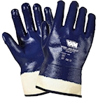 Immagine di Guanti in tela di cotone spalmato NBR VAM WORK MIX FULLY colore bianco/blu taglia 10 - paio