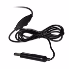 Immagine di Cuffia con microfono orientabile LINK LKHS01 con connettore USB e controllo volume colore nero