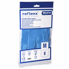 Immagine di Guanti riutilizzabili 100% food in nitrile senza polvere REFLEXX 95 colore blu taglia L - paio