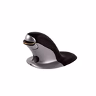 Immagine di Mouse verticale FELLOWES PENGUIN piccolo wireless colore nero-argento
