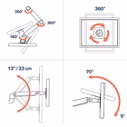 Immagine di Lx wall mount lcd arm