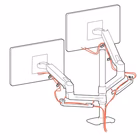 Immagine di Supporto da tavolo per due monitor ERGOTRON LX-PALO ALTO 45-549-026 colore nero