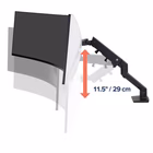 Immagine di Hx desk arm with hd pivot black