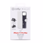 Immagine di Custodia similpelle bianco CELLY WALLY - Apple iPhone 11 Pro Max WALLY1002WH